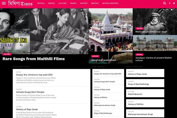 Flex Mag theme site design template sample