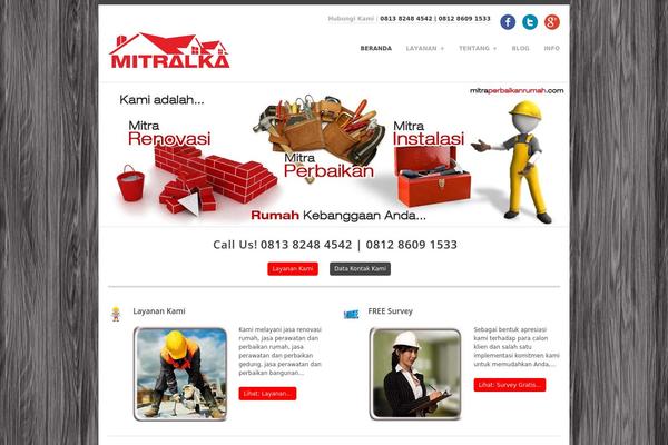 Aries theme site design template sample