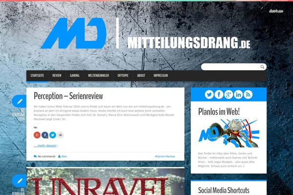 Duena theme site design template sample