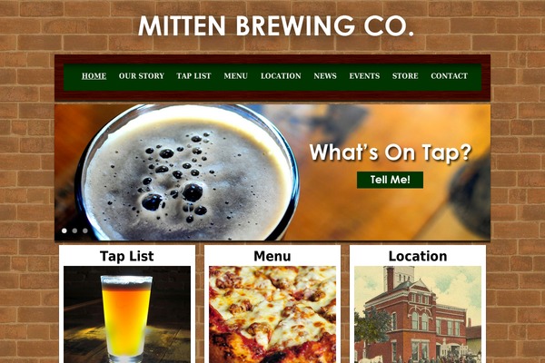 mittenbrewing.com site used Mittenbrewing