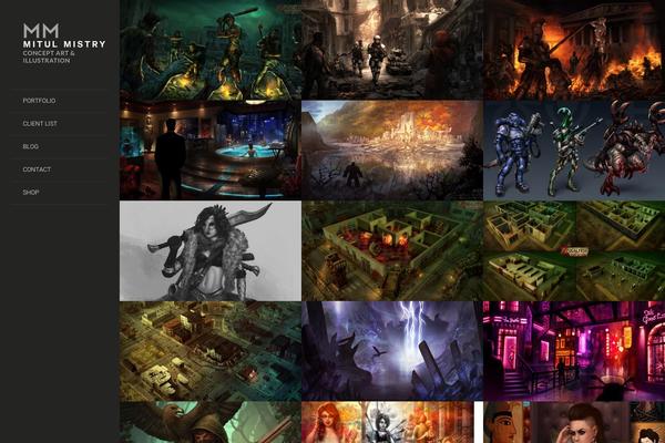LENS theme site design template sample