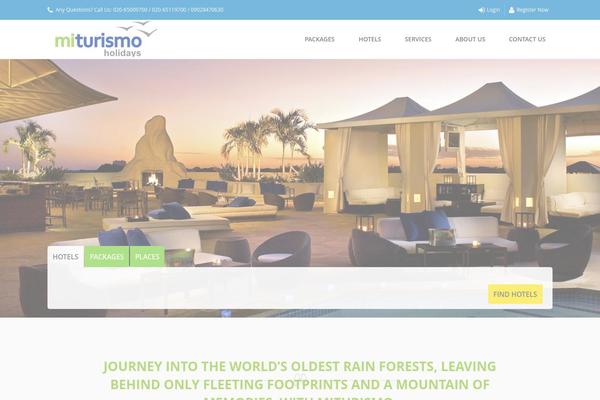 Trendy Travel theme site design template sample