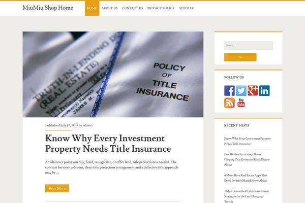 Ignite theme site design template sample