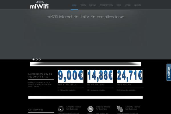 Simplify theme site design template sample