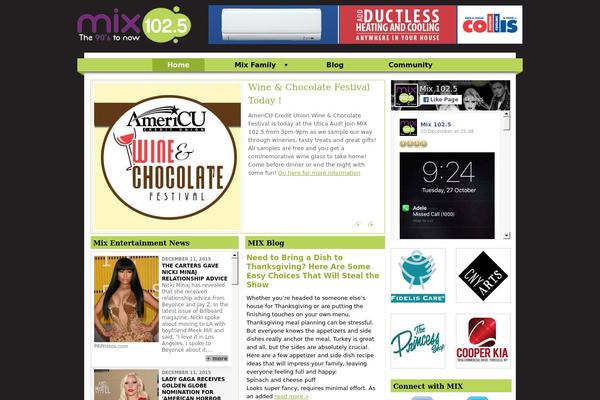 Mix theme site design template sample