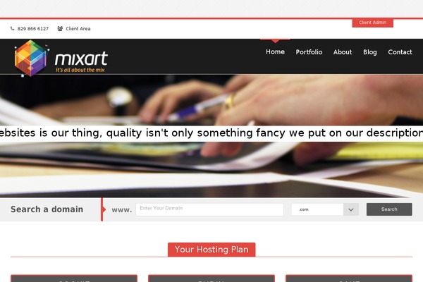 Megahost theme site design template sample