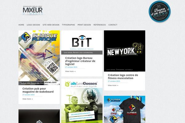 Gridly theme site design template sample