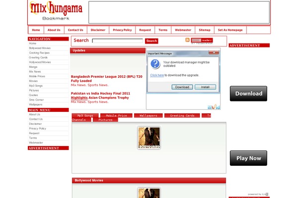 Site using AWSOM Pixgallery plugin