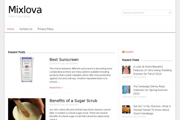 Lightly theme site design template sample