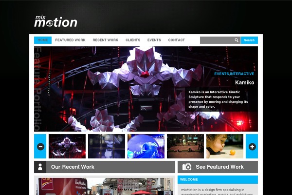 Site using FlasHTML5 Video plugin