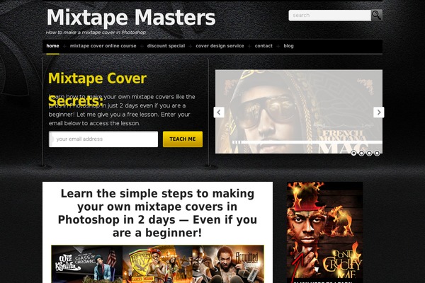 (in)SPYR theme site design template sample