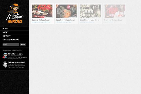 Sidewinder theme site design template sample
