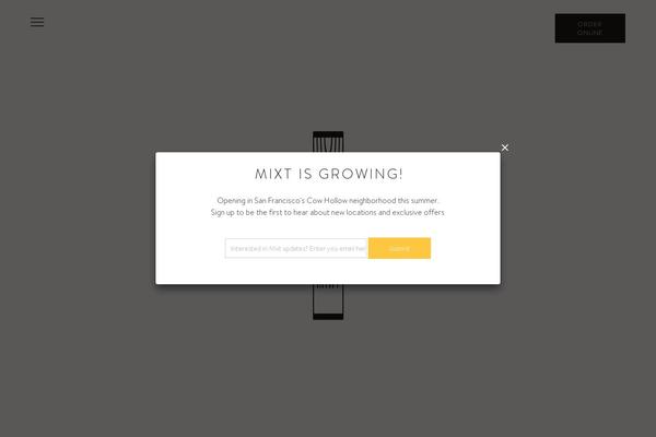 mixtgreens.com site used Mixt