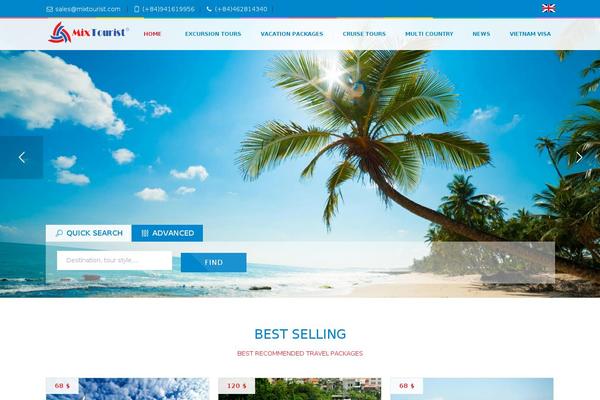 Lovetravel theme site design template sample
