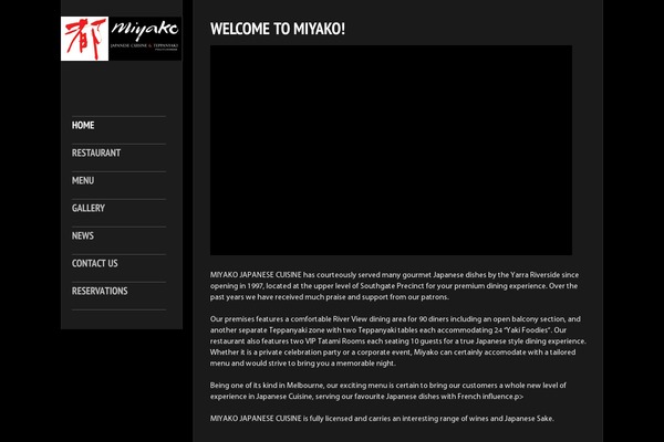 miyakocuisine.com.au site used Miyako
