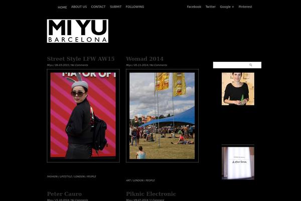 Grid Style Theme theme site design template sample