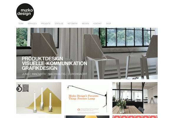 mizkodesign.ch site used Architekttheme