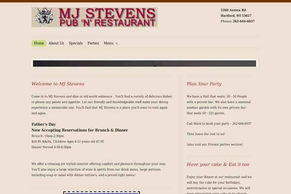 Restaurant theme site design template sample