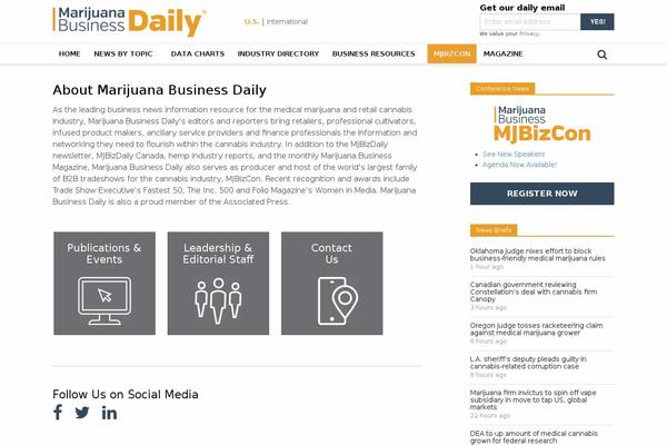 mjbizmedia.com site used Schema-child