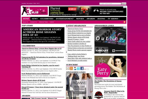 Moderne theme site design template sample