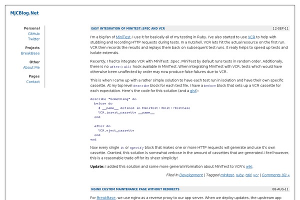 plaintxtBlog theme site design template sample