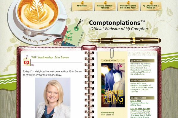 Coffee theme site design template sample
