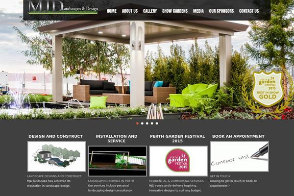 mjdlandscapesanddesign.com.au site used 160_artisteer
