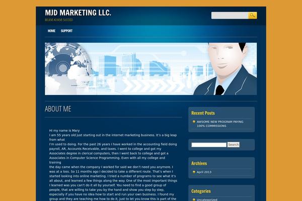 Online Marketer theme site design template sample