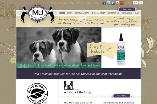 mjdog.com site used Adventure Journal