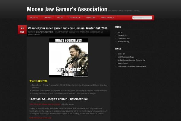 GamePress theme site design template sample