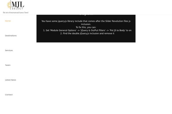 Impreza Child theme site design template sample