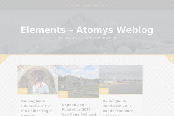 Alizee theme site design template sample