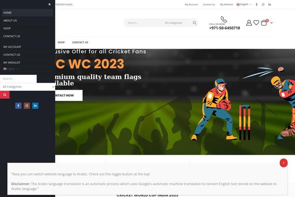 Porto Child theme site design template sample