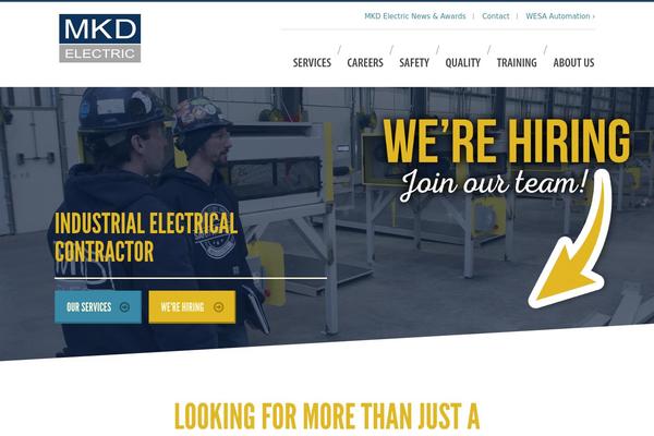 mkdelectric.com site used Wp-bootstrap-master