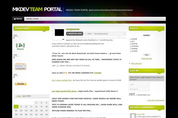 Site using Fortressdb plugin