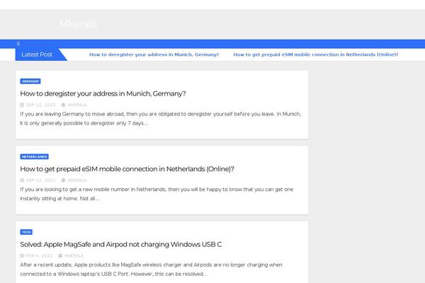 Newslay theme site design template sample