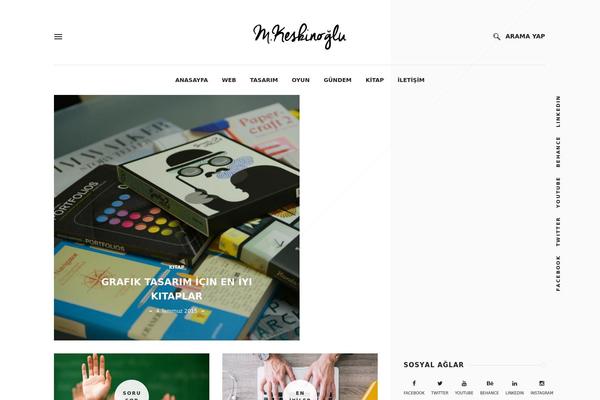 Whiteblack theme site design template sample
