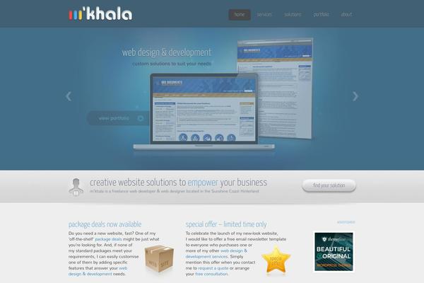 Envision theme site design template sample