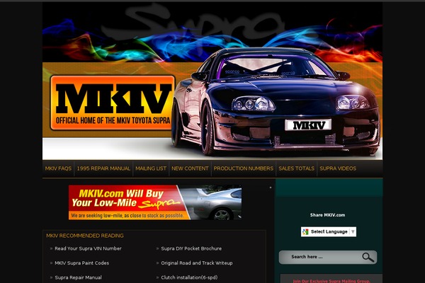 mkiv.com site used Ecars