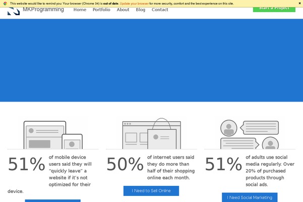 Minimal theme site design template sample