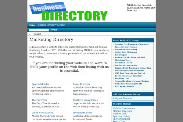 utility theme site design template sample
