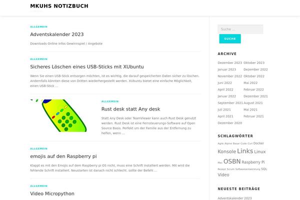 OnePress theme site design template sample