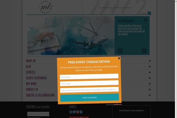 ml2events.com site used Excelsiorwp