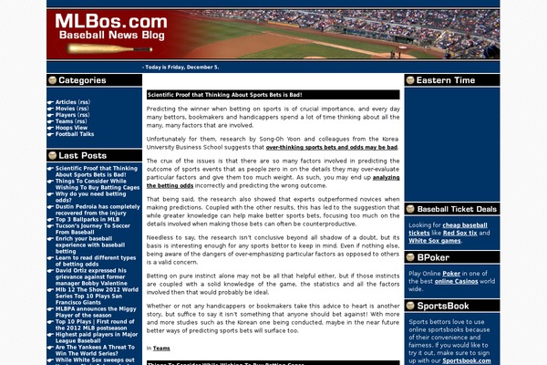 mlbos.com site used Hiperminimalist
