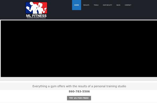 Gym theme site design template sample