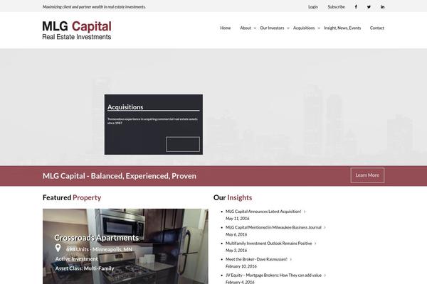 mlgcapital.com site used Bigdrop-theme