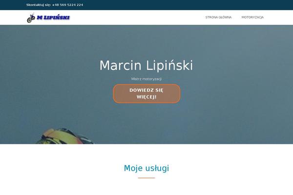 mlipinski.pl site used One-edge