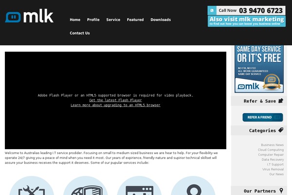 mlkcomputing.com.au site used Theme1140