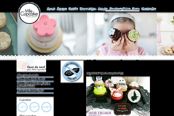 Cupcake theme site design template sample