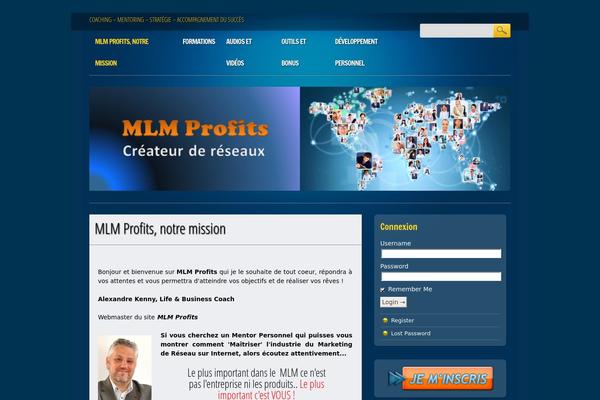 Online Marketer theme site design template sample